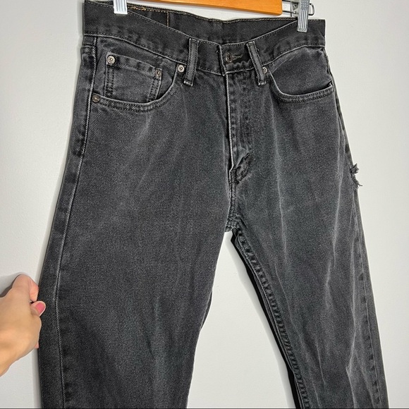 RARE 505 Levi’s Vintage High Waisted Black Jeans - Picture 5 of 14